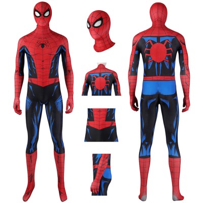 Spiderman PS5 Cosplay Costume Vintage Comic Book Spandex Bodysuit