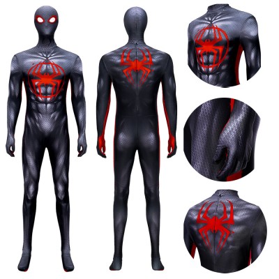 Spiderman Across the Spider-Verse Cosplay Costumes Black Spider Bodysuit
