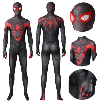 Spiderman Miles Morales Cosplay Costumes Spandex Bodysuit