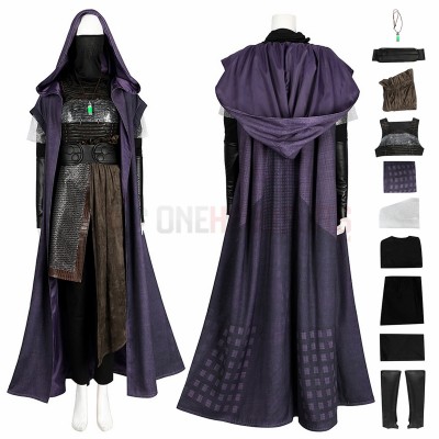Star War Cosplay Costume The Acolyte Mae Aniseya Suit With Long Cape
