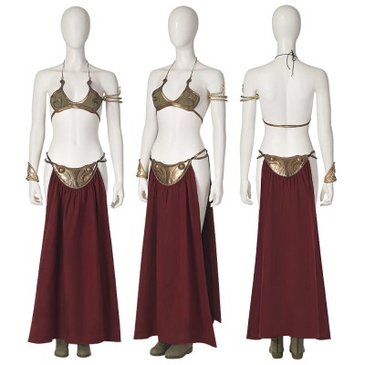 Star Wars 6 Princess Leia Cosplay Costumes Slave Suits