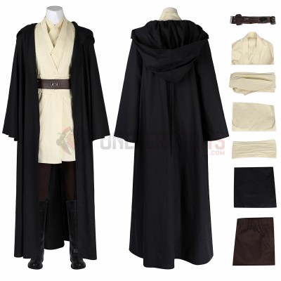 Star Wars Episode I Cosplay Costumes Qui-Gon Jinn Suits