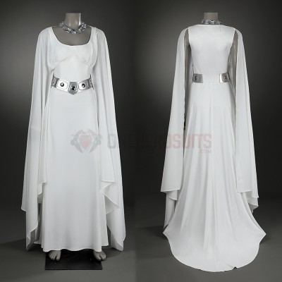Star Wars Episode IV A New Hope Cosplay Costumes Princess Leia White Dress