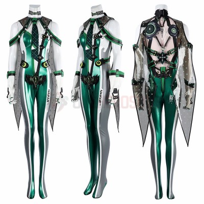Stellar Blade EVE 07 Cosplay Costume Green Suit