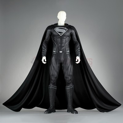 Superhero Clark Kent Black Cosplay Costumes Halloween Male Suits