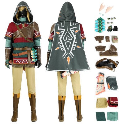 Tears of the Kingdom Link Cosplay Costumes Hylian Tunic Suits