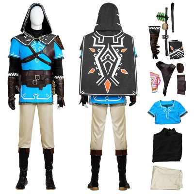 Tears of the Kingdom Link Cosplay Costumes The Legend of Zelda Top Level Suits