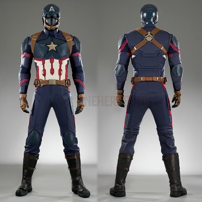 The Avengers 4 Cosplay Costumes Captain America Halloween Male Suits