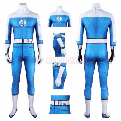 The Fantastic Four First Steps Cosplay Costume Human Torch Spandex Jumpsuit