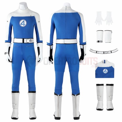 [Ready To Ship - Male Size M] The Fantastic Four First Steps Cosplay Costume Human Torch Suit