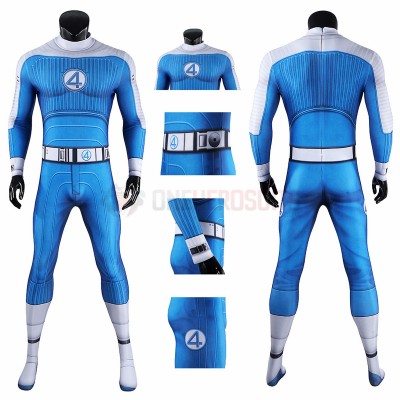 The Fantastic Four First Steps Thing Cosplay Costume Ben Grimm Spandex Jumpsuit