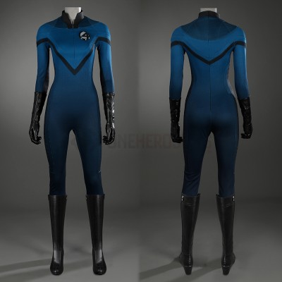 The Fantastic Four Navy Cosplay Costumes Invisible Woman Suits