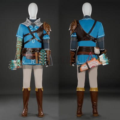 The Legend of Zelda Cosplay Costumes TOTK Link Suits Top Level