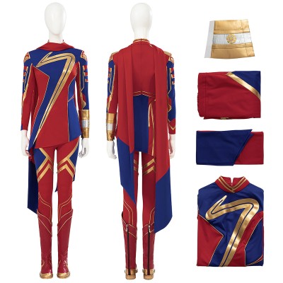 The Marvels Kamala Khan Cosplay Costumes Ms.Marvel Top Level Suits