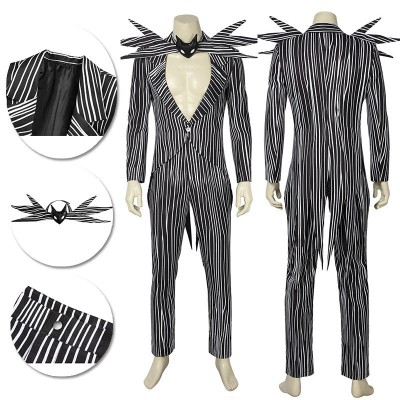 The Nightmare Before Christmas Classic Cosplay Costume Jack Skellington Cosplay Suit