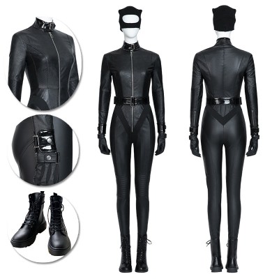 The Bruce Wayne 2022 Cosplay Costumes Catwoman Black Top Level Suits