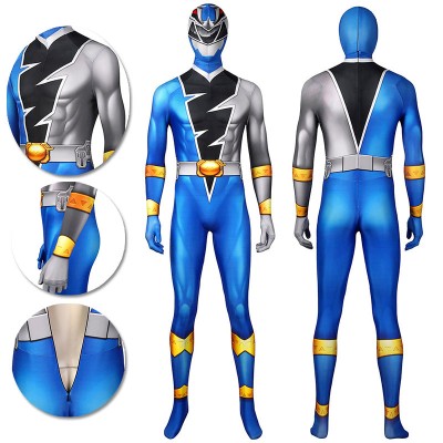 The Blue Ranger Cosplay Costume Ryusoul Blue Spandex Suit