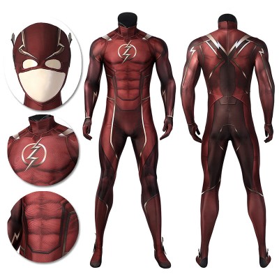 Barry Allen Cosplay Costumes Injustice 2 Spandex Printed Suits