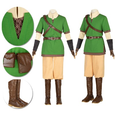 The Legend of Zelda Skyward Sword Cosplay Costumes Link Cosplay Suits