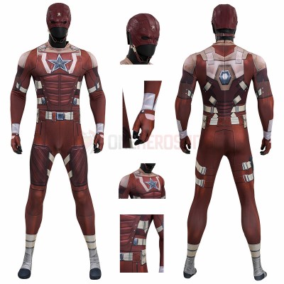 Thunderbolts Cosplay Costumes Red Guardian HD Printed Jumpsuit