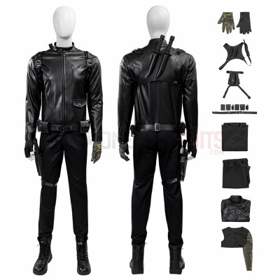 Thunderbolts Cosplay Costumes Winter Soldier Black Suits Top Level