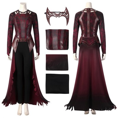 WandaVision Cosplay Costumes Battle Damaged Edition Wanda Suits