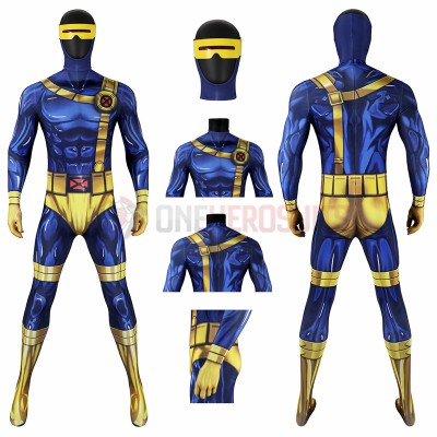 X-Men '97 Cyclops Cosplay Costume Scott Summers Spandex Suit Gifts for Boys