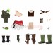 The Legend of Zelda BOTW Cosplay Costumes Link Snowquill Set Top Level Suits