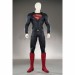 Superhero Steel Clark Kent Dark Blue Cosplay Costumes Halloween Male Suits