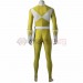Yellow Ranger Male Cosplay Costumes Mighty Morphin Power Rangers Cosplay Suit