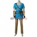 Link Blue Tunic Cosplay Costume The Legend of Zelda Breath of the Wild Suit