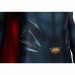 Clark Kent Cosplay Costume Man of Steel Printed Suit With Cloak