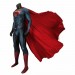 Clark Kent Cosplay Costume Man of Steel Printed Suit With Cloak