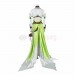 Final Fantasy 14 A Realm Reborn Nophica Cosplay Costume Green Dress