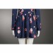 Jack Napier 2 Cosplay Costumes Harley Blue Floral Dress
