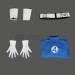 [Ready To Ship - Male Size M] The Fantastic Four First Steps Mister Fantastic Cosplay Costume Reed Richards Suit
