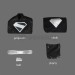 2025 Superhero Clark Kent Legacy Cosplay Costume Black Suit