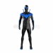 Nightwing Cosplay Costume Dick Grayson Blue Leather Suit