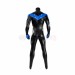 Nightwing Cosplay Costume Dick Grayson Blue Leather Suit