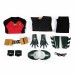 Red Robin Cosplay Costume Tim Drake Leather Suit