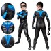 Gifts For Kids Titans Cosplay Suit Children Nightwing Blue Cosplay Bodysuit