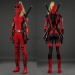 Deadpool 3 Deadpool & Wolverine Cosplay Costumes Lady Deadpool Suits Top Level