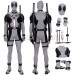 Deadpool Wade Wilson Cosplay Costumes Leather White X Force Edition