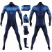 Fantastic Four 2005 Navy Cosplay Costume Human Torch Spandex Bodysuit