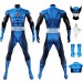 Fantastic Four Wolverine Cosplay Costume Blue Spandex Bodysuit