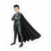Christmas Gifts For Kids Clark Kent Black Cosplay Suit With Cloak