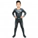 Christmas Gifts For Kids Clark Kent Black Cosplay Suit With Cloak