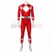 Red Power Ranger Cosplay Suit Classic Red Spandex Power Rangers Costumes