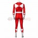 Red Power Ranger Cosplay Suit Classic Red Spandex Power Rangers Costumes