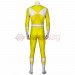Yellow Power Ranger Suit Spandex Power Rangers Costumes Printed Edition